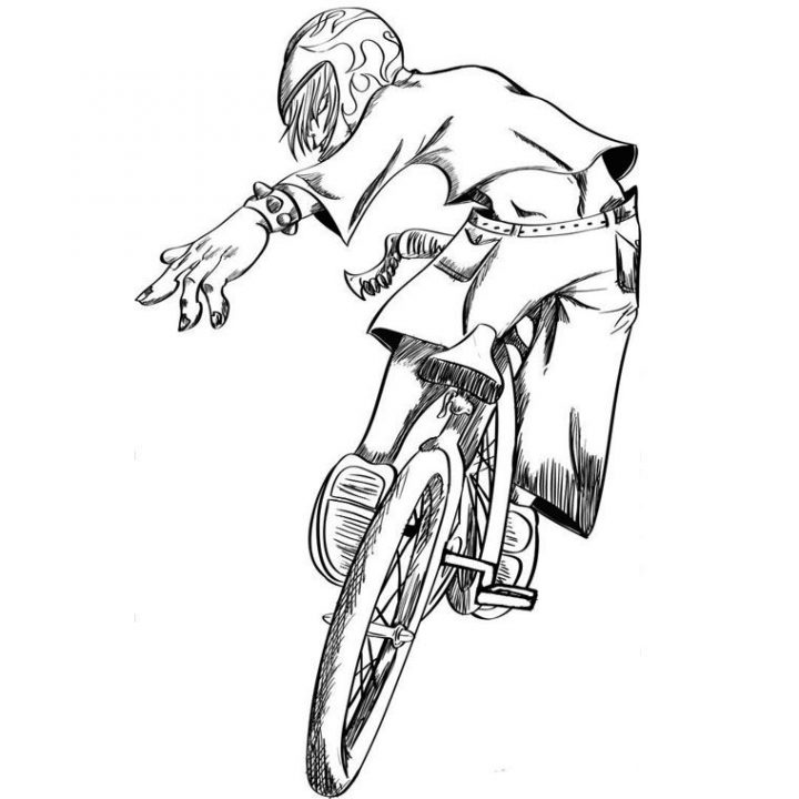 Bmx Coloring Page - Coloring Home mit Coloriage Dessin Vtt