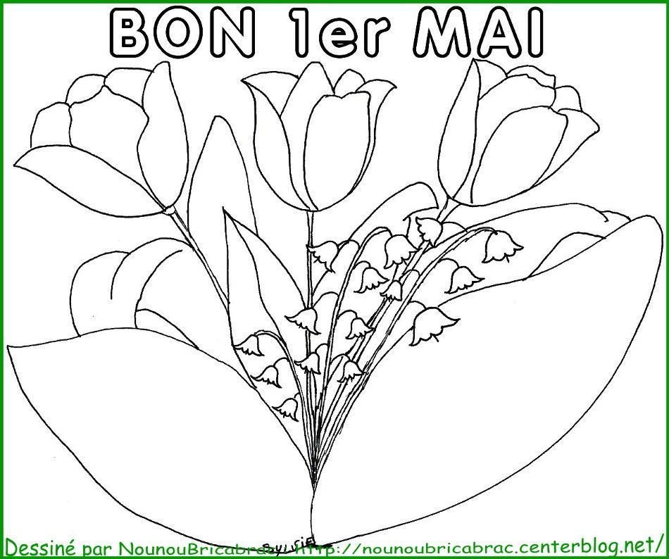 Bon 1Er Mai À Colorier bestimmt für 1 À Colorier