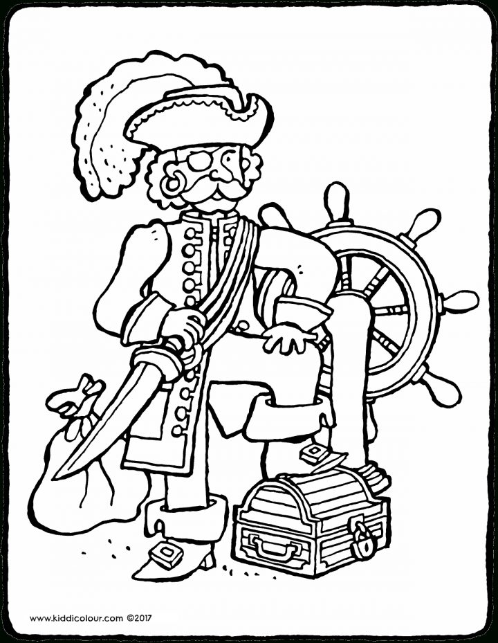 Capitaine Pirate - Kiddicoloriage bestimmt für Coloriage Dessin Pirate