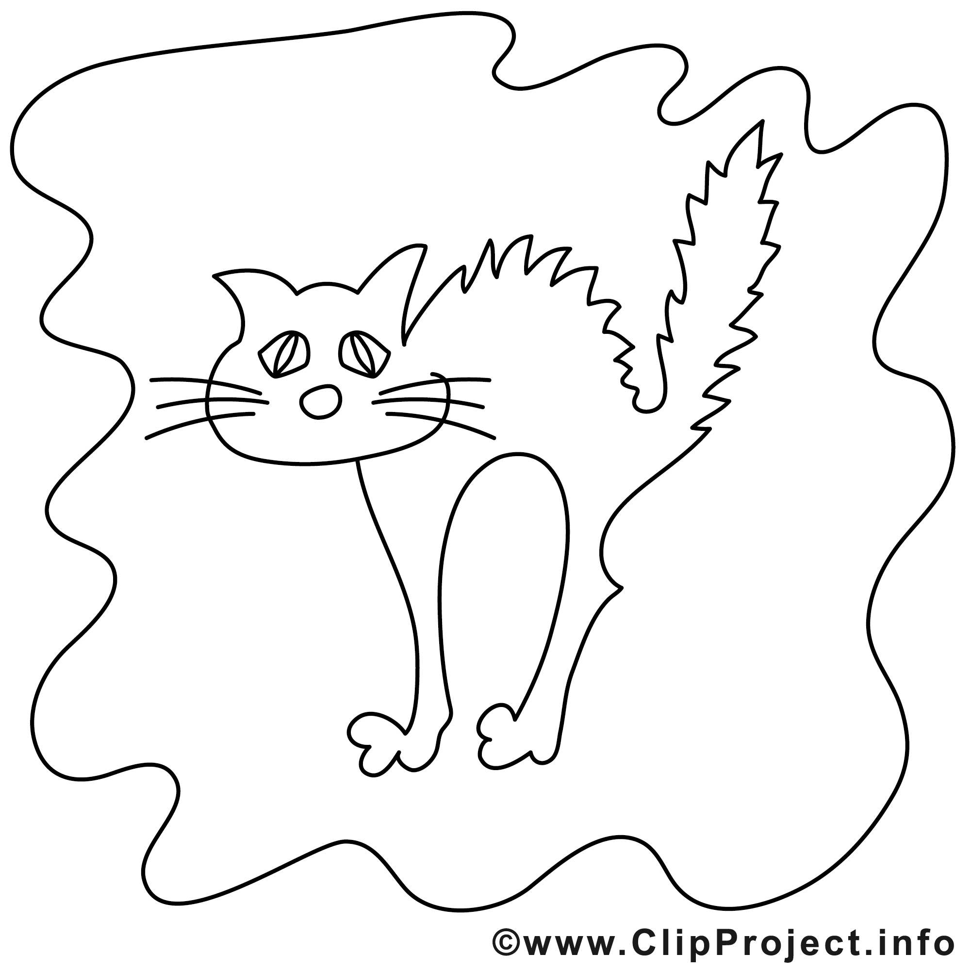 Chat Image - Coloriage Halloween Illustration - Halloween in Coloriage Dessin Halloween Styler