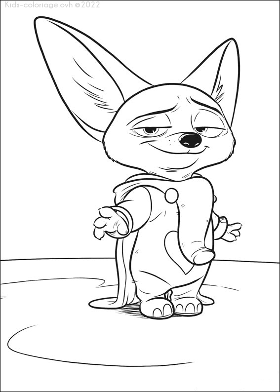 Coloriage À Imprimer Zootopia-17 ganzes Coloriage Dessin À Imprimer Gratuit