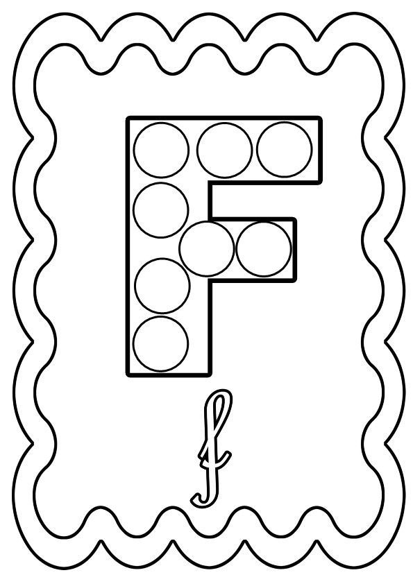 Coloriage Alphabet Lettre De A A Z verwandt mit F Coloriage