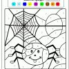 Coloriage Araignée À Colorier - Dessin À Imprimer innen Coloriage Magique Jusqu'À 5