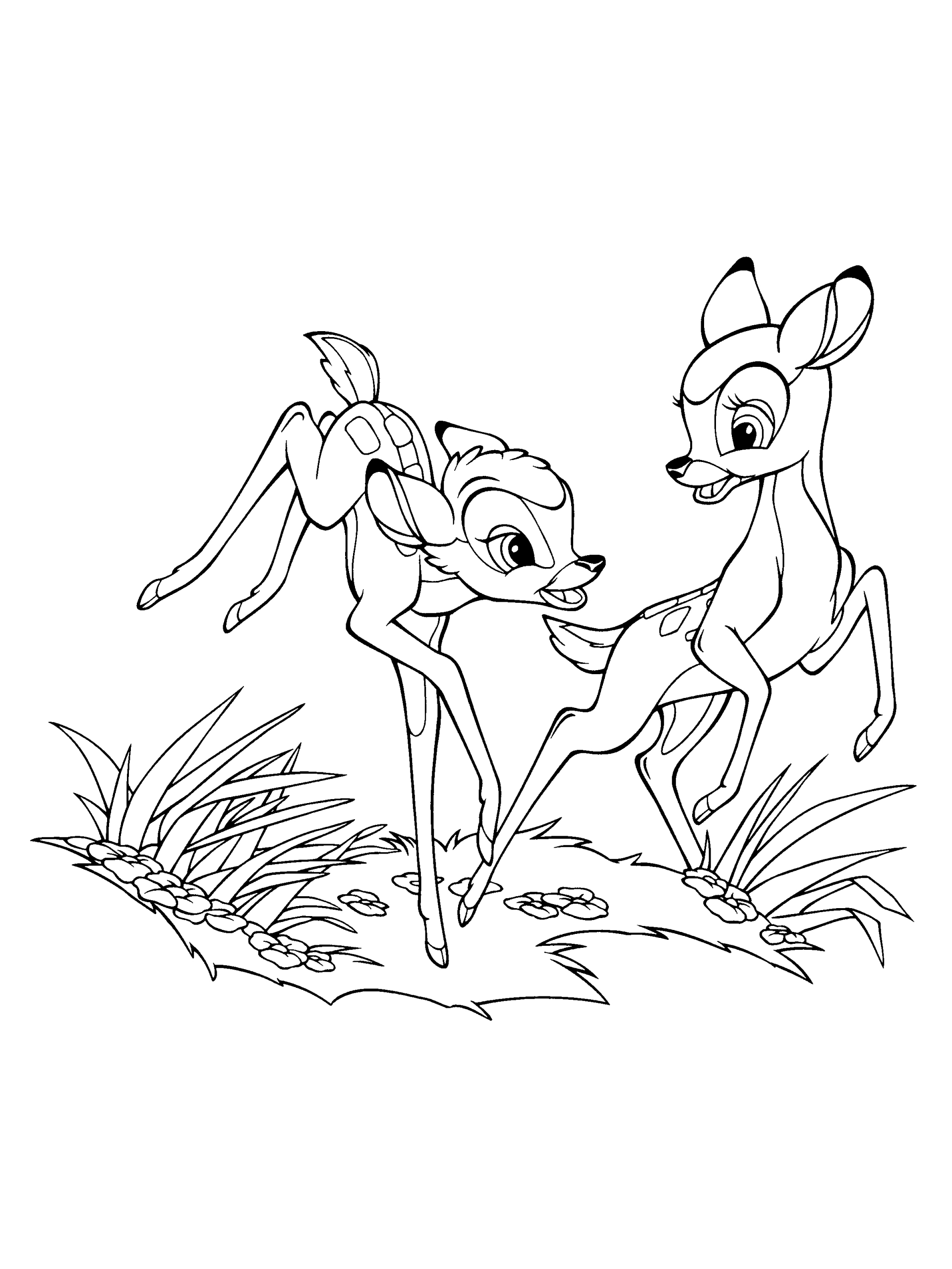 Coloriage Bambi Disney Gratuit À Imprimer bei Dessin Coloriage Disney À Imprimer