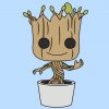 Coloriage Bebe Groot ganzes Coloriage Dessin Groot