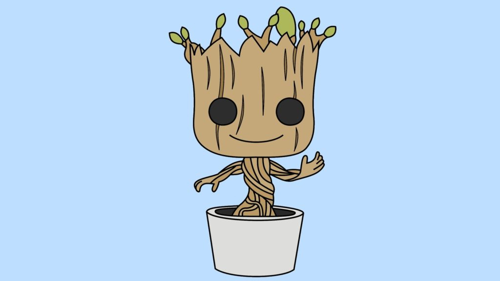 Coloriage Bebe Groot ganzes Coloriage Dessin Groot