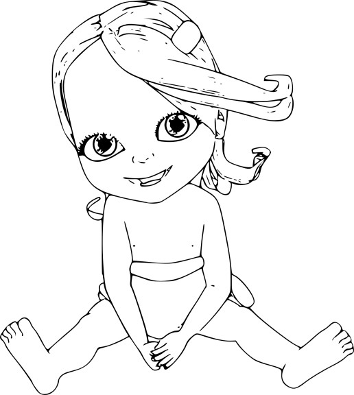 Coloriage Bebe Lilly À Imprimer bestimmt für Coloriage Dessin Bebe