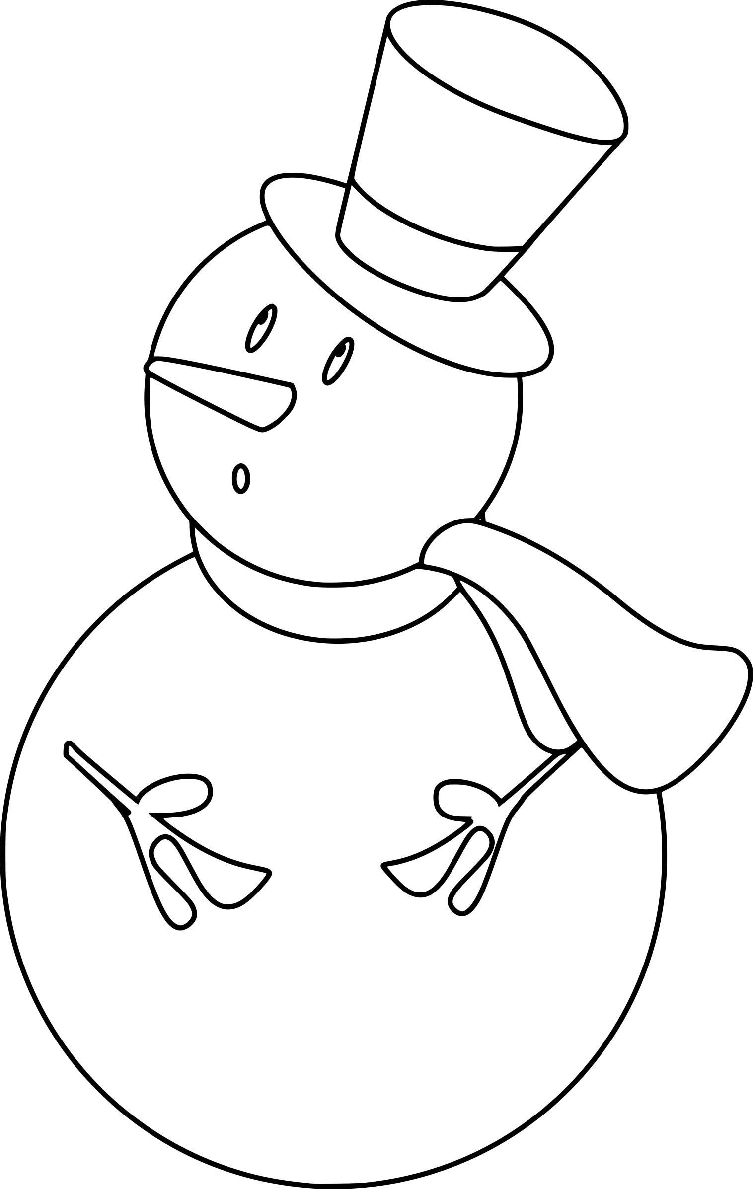 Coloriage Bonhomme De Neige A Imprimer - Gratuit Coloriage in Dessin 0 Imprimer Gratuit