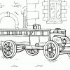 Coloriage - Camion De Pompier De Lannée 1904 innen Coloriage Échelle Dessin