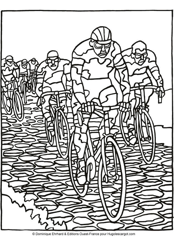 Coloriage Cyclisme Course Dessin Gratuit À Imprimer verwandt mit Coloriage Dessin Vtt