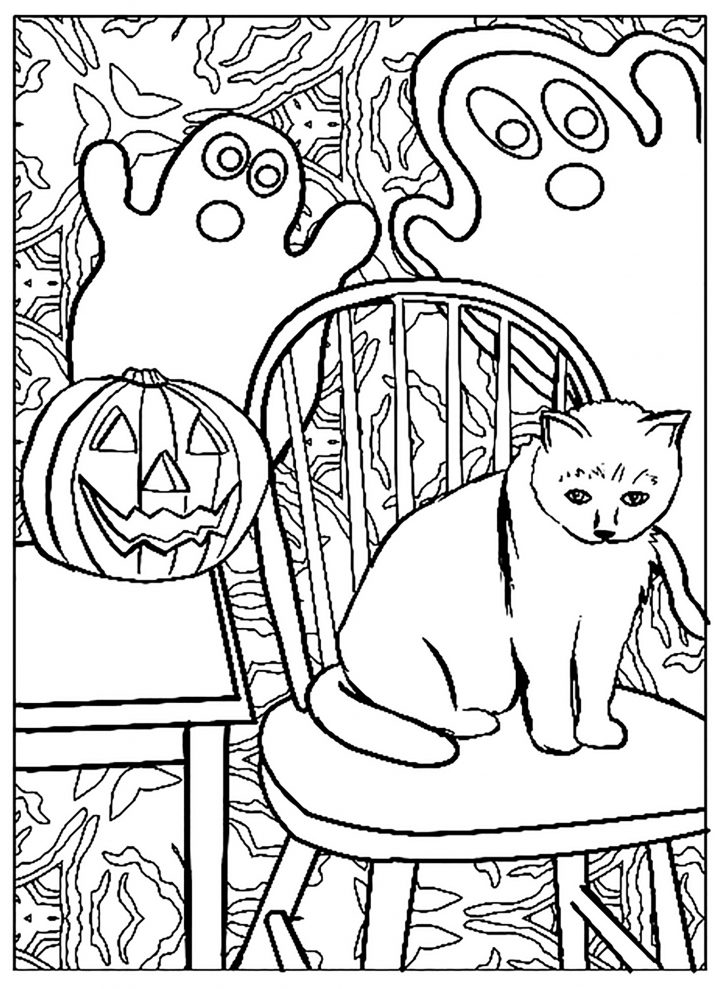 Coloriage De Chat Pour Enfants - Coloriages De Chats für Coloriage Dessin Chat