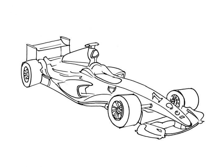 Coloriage Formula 1 À Imprimer über 1 Dessin