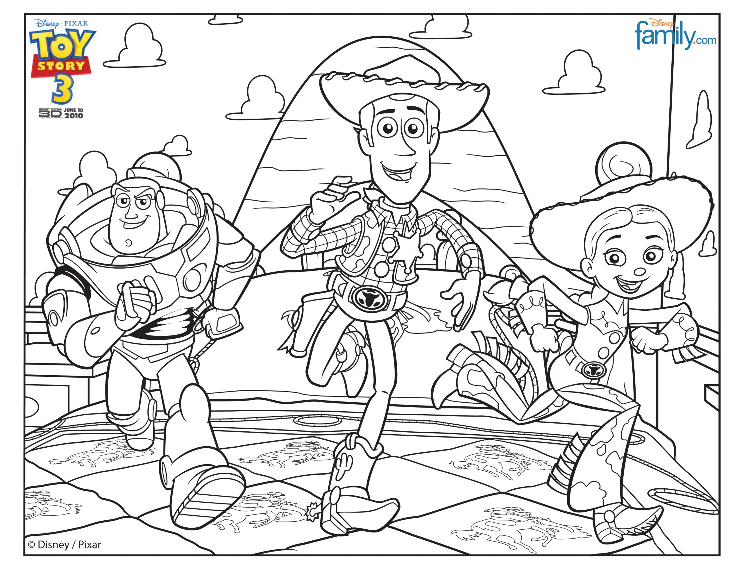 Coloriage Fr: Coloriage A Imprimer Toy Story 3 Gratuit innen Woody Coloriage A Imprimer
