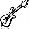 Coloriage Guitare 1 .:. Coloriages Objets De Musique En bestimmt für Coloriage Dessin Guitare