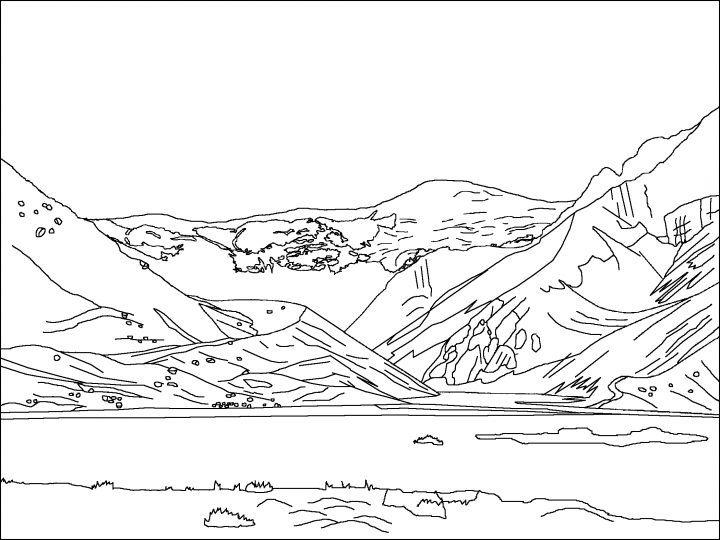 Coloriage Lac #166088 (Nature) - Album De Coloriages in Coloriage Dessin Nature