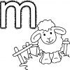 Coloriage M Comme Mouton À Imprimer verwandt mit M Coloriage