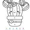 Coloriage Magique Cp : Un Cactus Kawaii ganzes Kawaii Dessin Coloriage