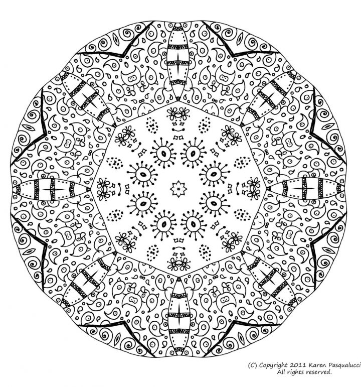 Coloriage Mandala Ã Imprimer Cm1 | Coloriage Kids ganzes Coloriage Mandala Dessin À Imprimer