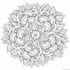 Coloriage Mandala Difficile 29 Dessin Gratuit - Coloriage in Coloriage Dessin Fleur