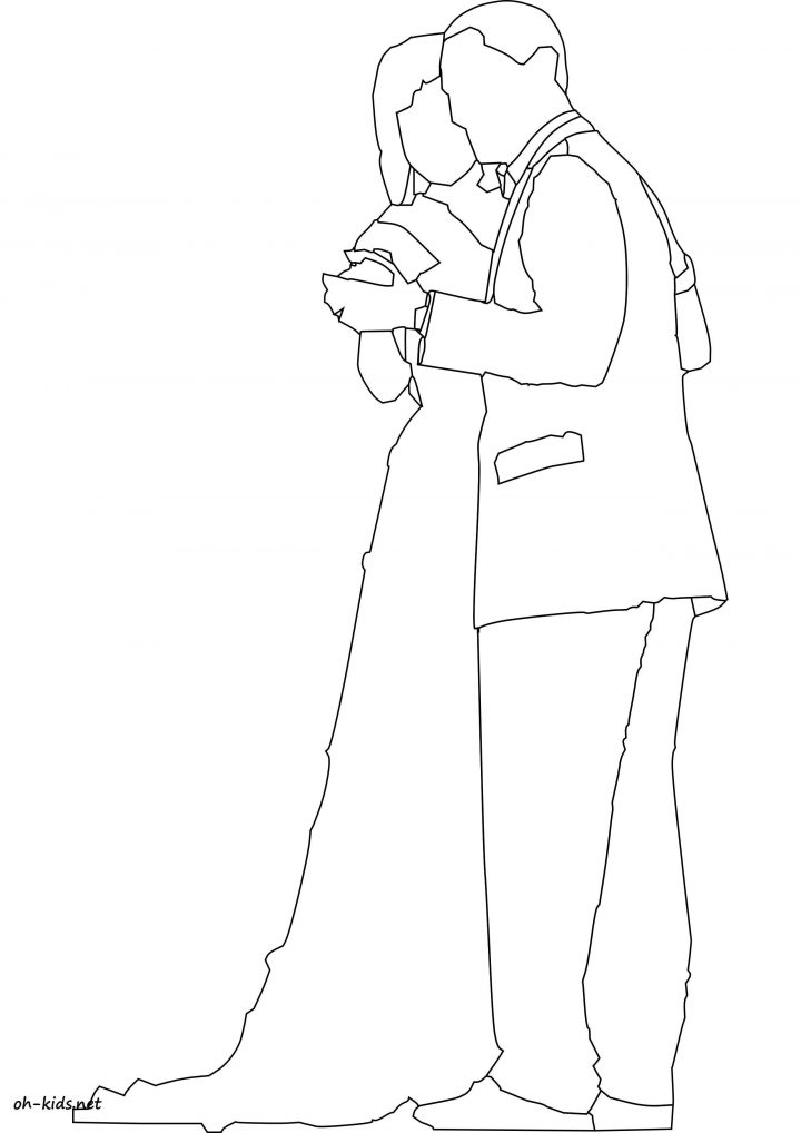 Coloriage Mariage - Oh Kids Fr über Coloriage Dessin Mariage