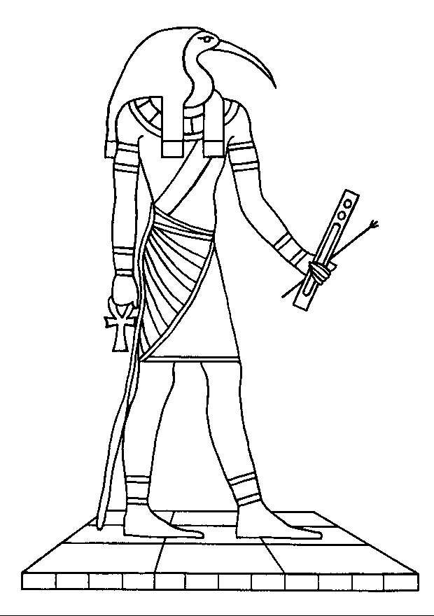 Coloriage Mythologie Égyptienne #111140 (Dieux Et Déesses ganzes Coloriage Dessin Egypte