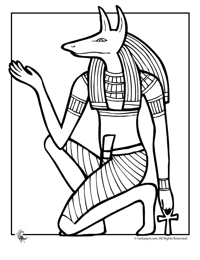 Coloriage Mythologie Égyptienne #111147 (Dieux Et Déesses verwandt mit Coloriage Dessin Egypte