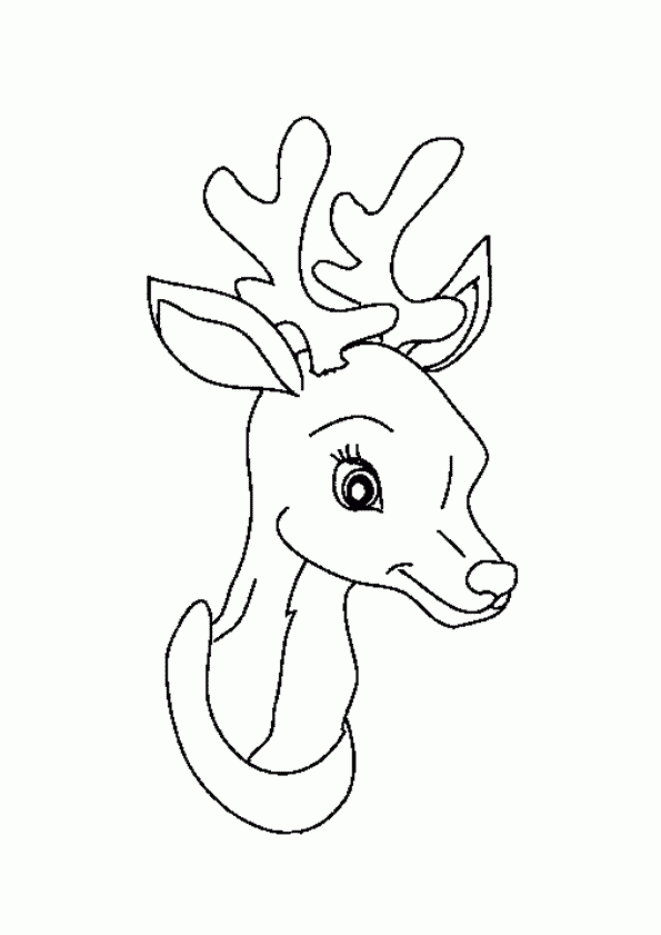 Coloriage Noel Biche Sur Hugolescargot Serapportantà mit Coloriage Dessin De Biche