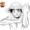 Coloriage One Piece : 20 Superbes Dessins À Imprimer in Coloriage Dessin Luffy