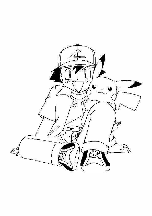 Coloriage Pokémon Sacha bestimmt für Coloriage Dessin Gon Et Kirua