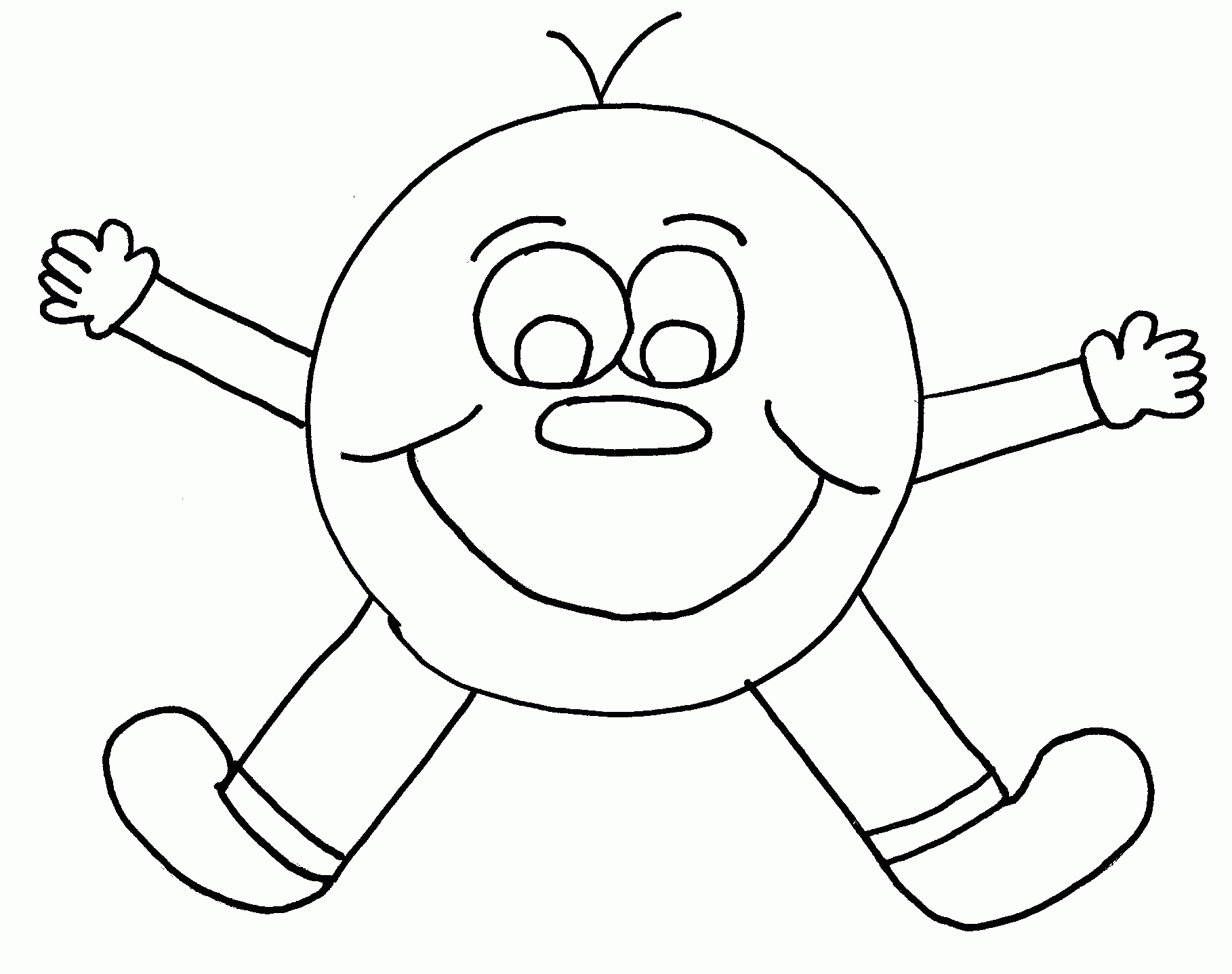 Coloriage Smiley À Imprimer Pour Les Enfants - Cp24073 in Coloriage Dessin Smiley