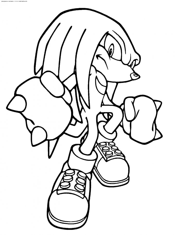 Coloriage Sonic #153945 (Jeux Vidéos) - Album De Coloriages ganzes Coloriage Dessin Sonic