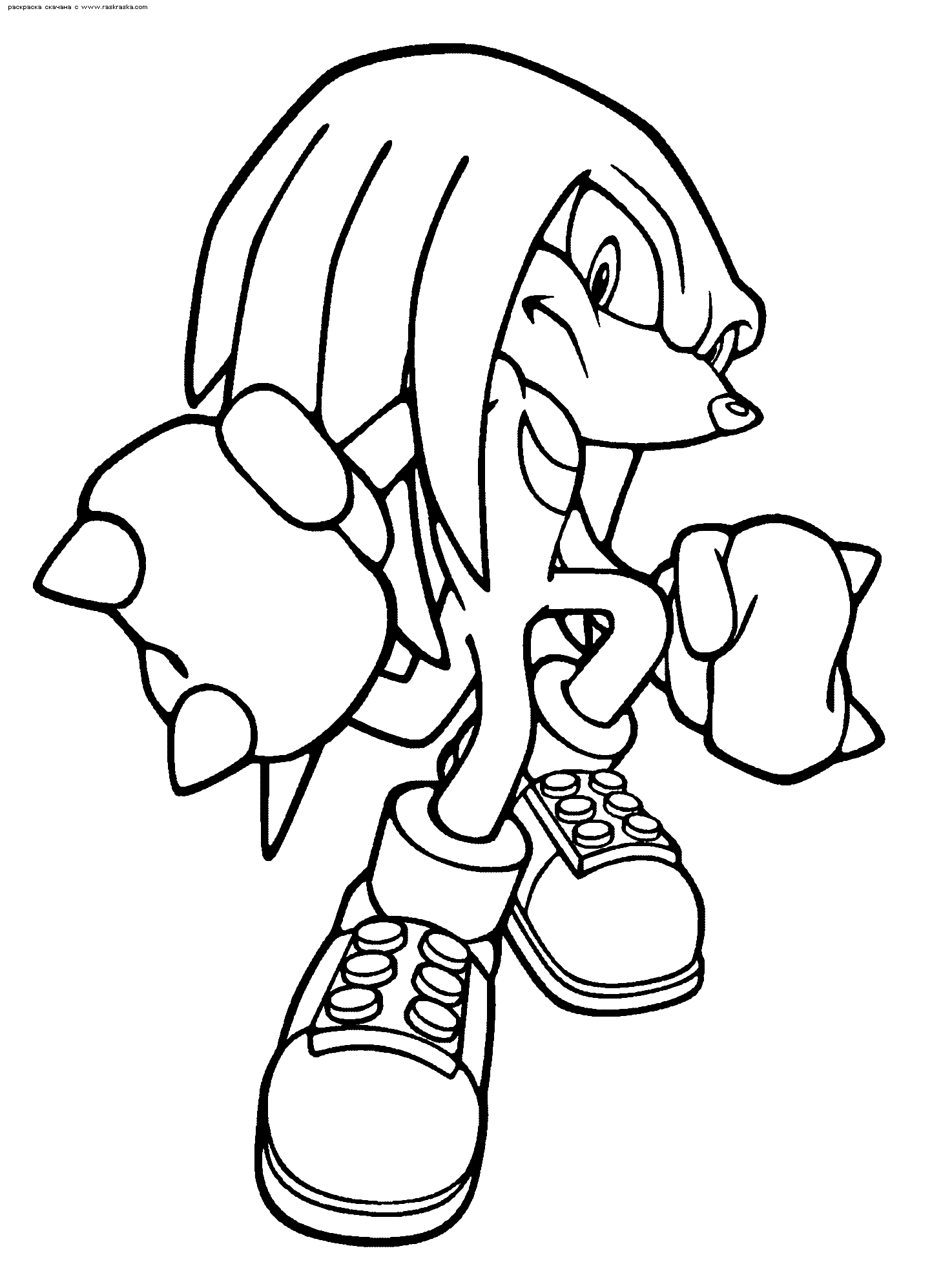 Coloriage Sonic #153945 (Jeux Vidéos) - Album De Coloriages ganzes Coloriage Dessin Sonic