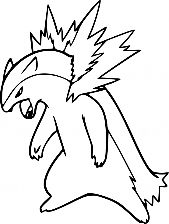 Coloriage Typhlosion Pokemon À Imprimer bestimmt für R À Colorier