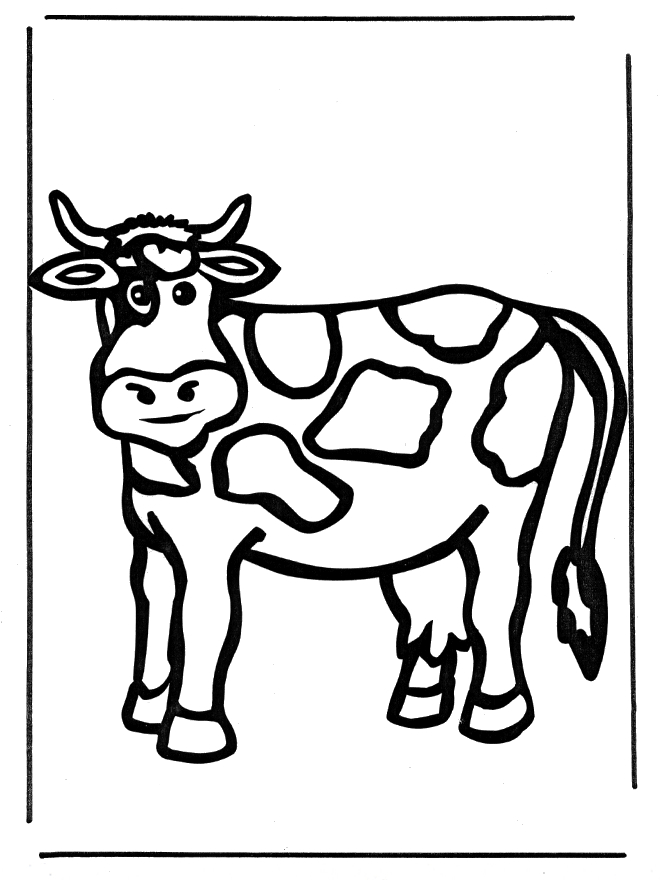 Coloriage Vache #13321 (Animaux) - Album De Coloriages verwandt mit Coloriage Dessin Vache