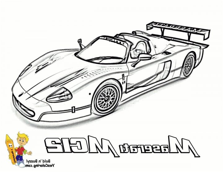 Coloriage Voiture De Course - Coatmeur ganzes 4*4 A Colorier