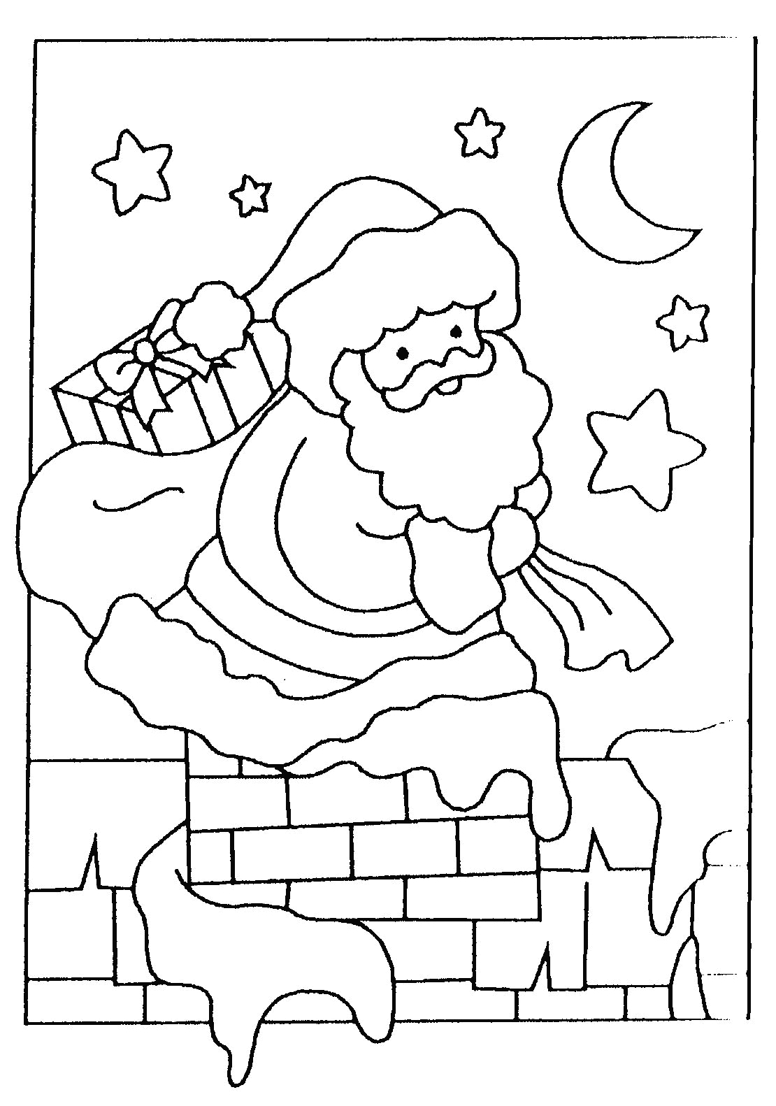 Coloriages À Imprimer : Père Noël, Numéro : 44539 bestimmt für Coloriage Dessin Pere Noel