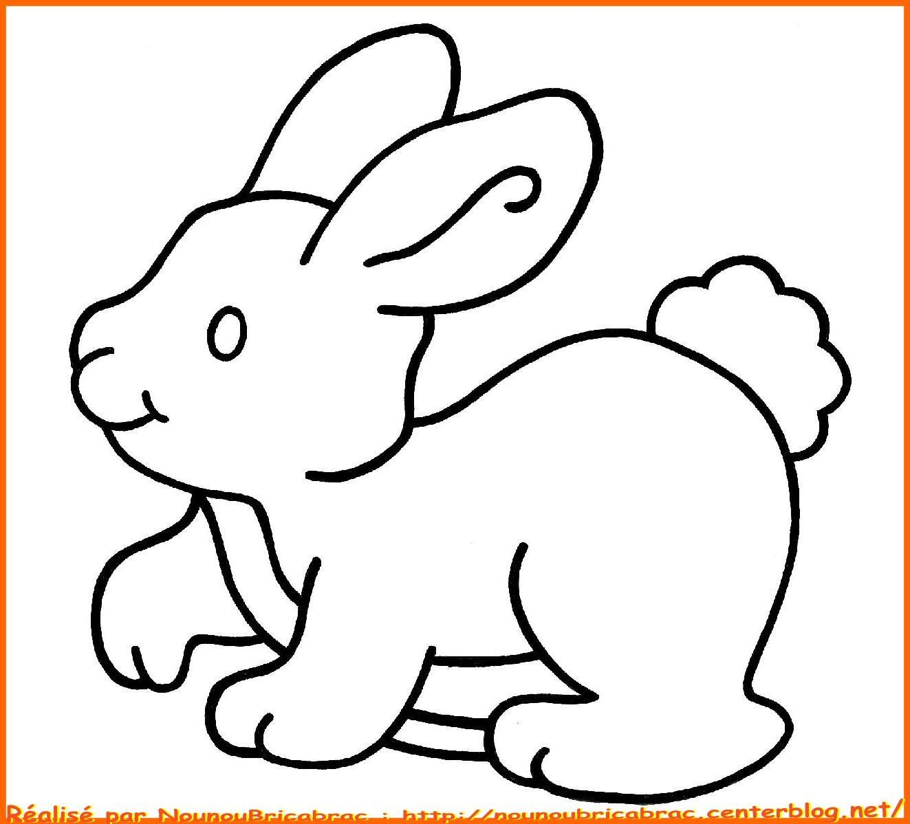 Coloriages Animaux - Page 3 über Coloriage Dessin Lapin