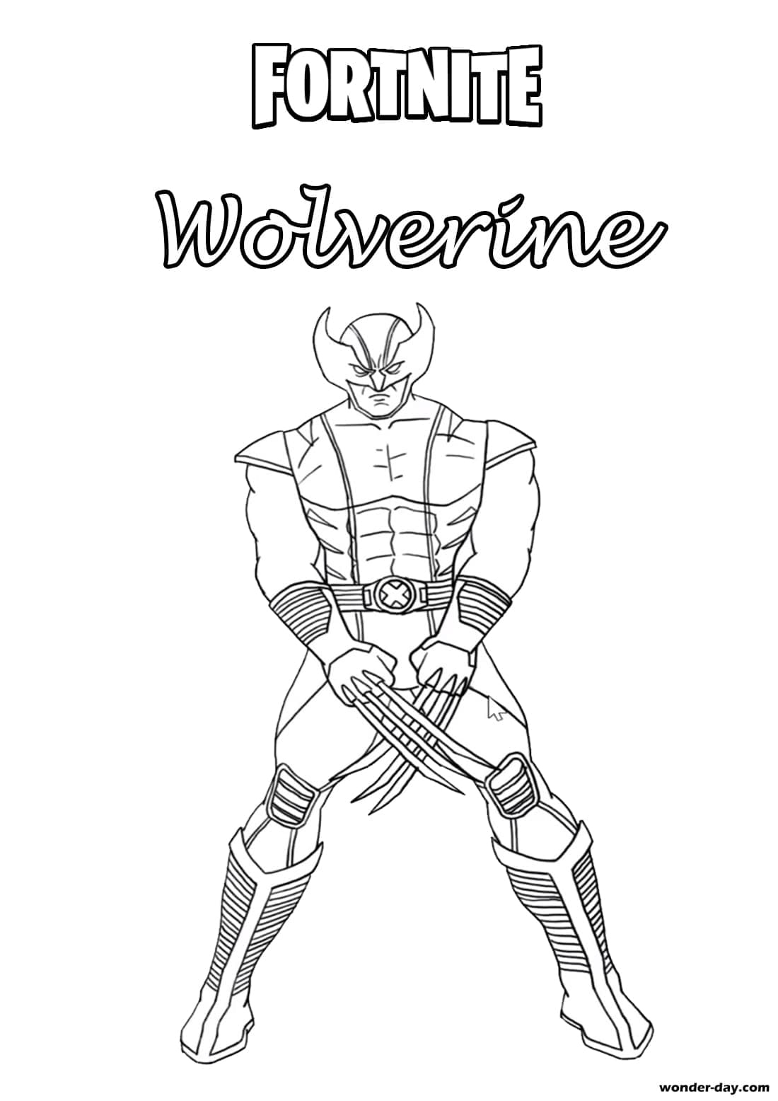 Coloriages De Wolverine. Imprimer Gratuitement Pour Enfants mit Wolverine Dessin Coloriage