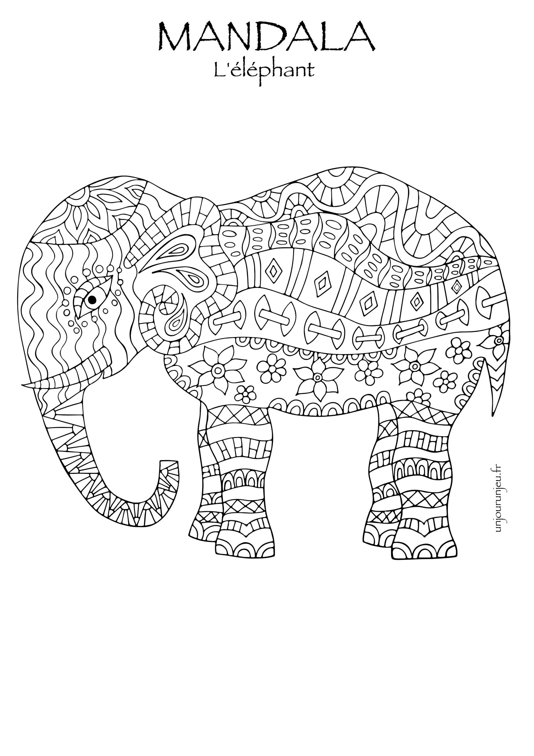 Coloriages Mandalas Animaux À Télécharger, Pour Enfants Et bei Coloriage Dessin Animaux