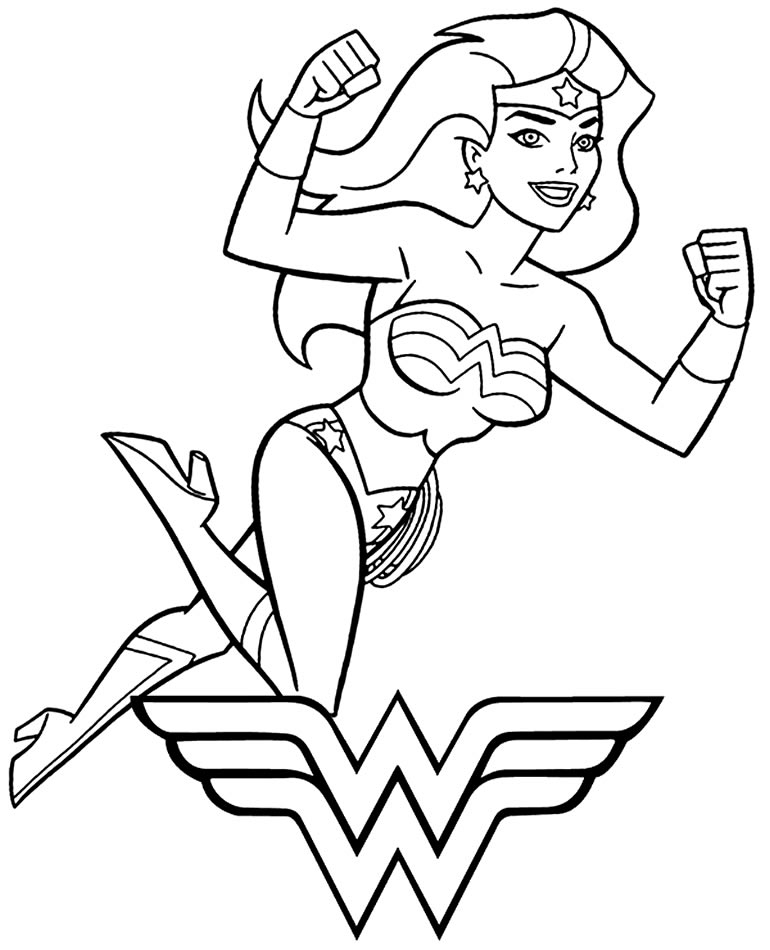 Coloriages Wonder Woman - Maison Bonte : Votre Guide über Coloriage Dessin Wonder Woman