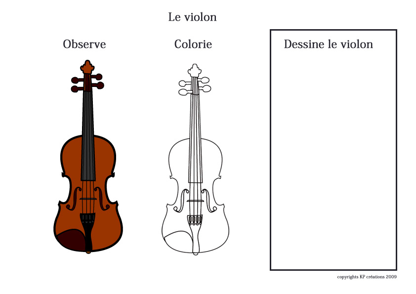 Dessin À Imprimer De Violon - Coloriage Musical Et Ludique über Coloriage Contrebasse