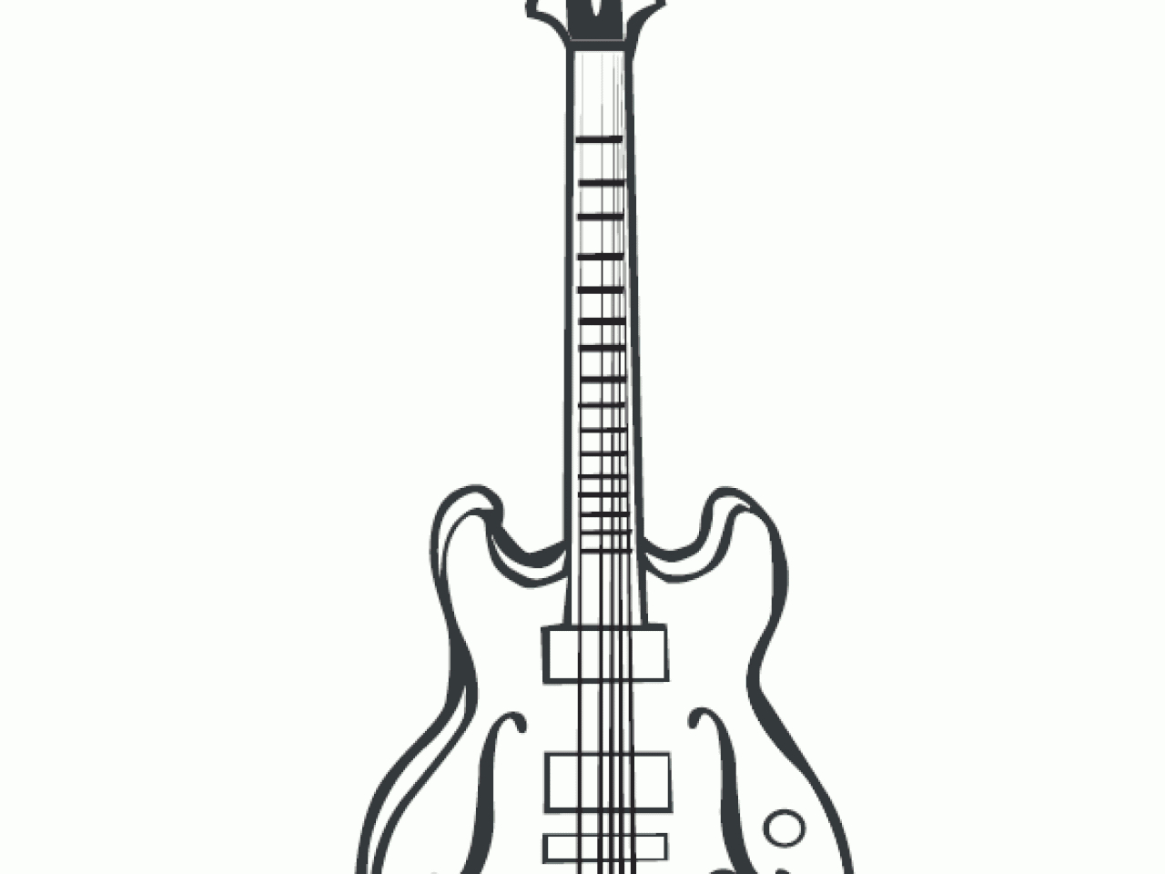 Dessin Guitare Rock Facile - Dessin Facile für Coloriage Dessin Guitare