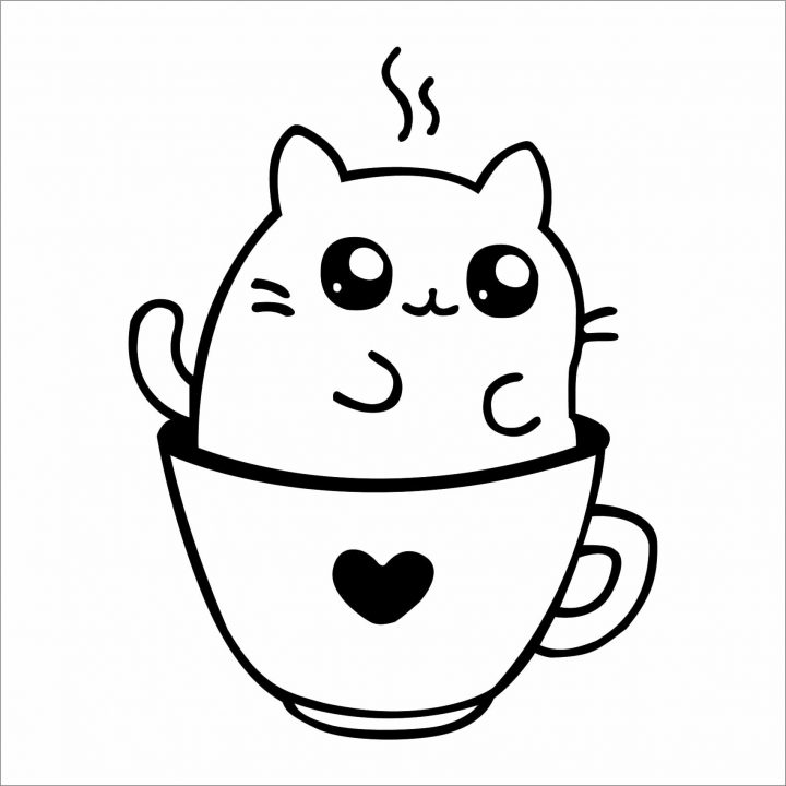 Dessin Kawaii Facile Tasse - Coloriage Kawaii Gratuit A bei Coloriage Dessin Kawaii Animaux