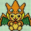 Dessin Pixel Pikachu - Les Dessins Et Coloriage bei Coloriage Dessin Pixel