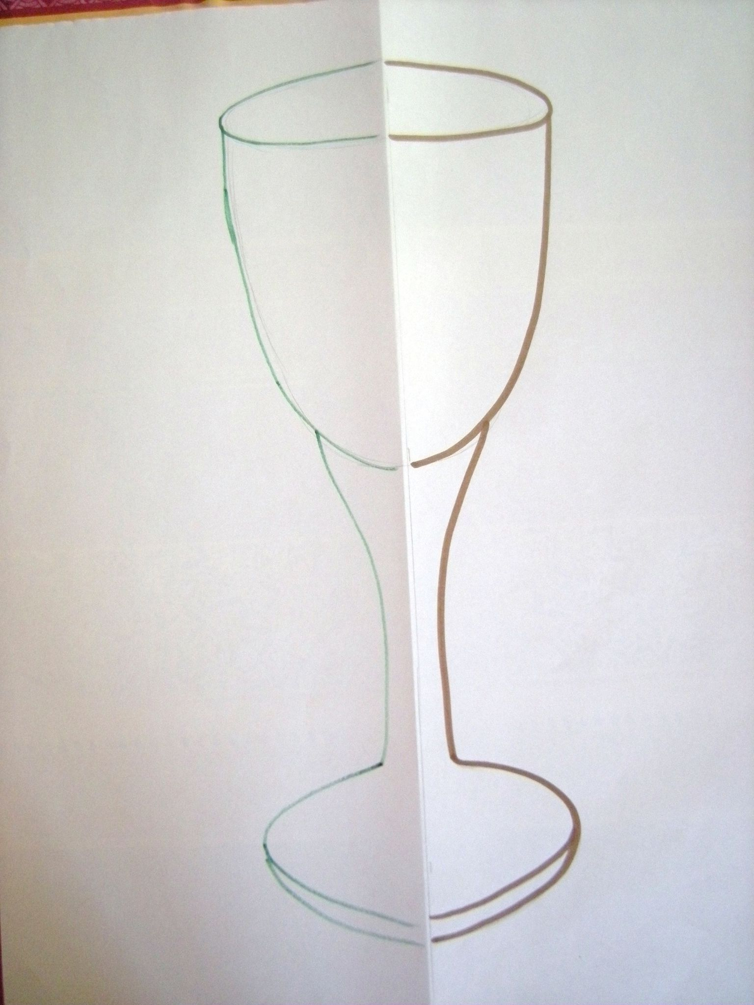 Dessin Simplifié &quot;D'Un Verre À Pied&quot; - Domi Dessins Et für Coloriage Dessin Verre