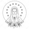 Dessin Vierge Marie Gratuit / Coloriage Gratuit De La über Coloriage Dessin Vierge Marie