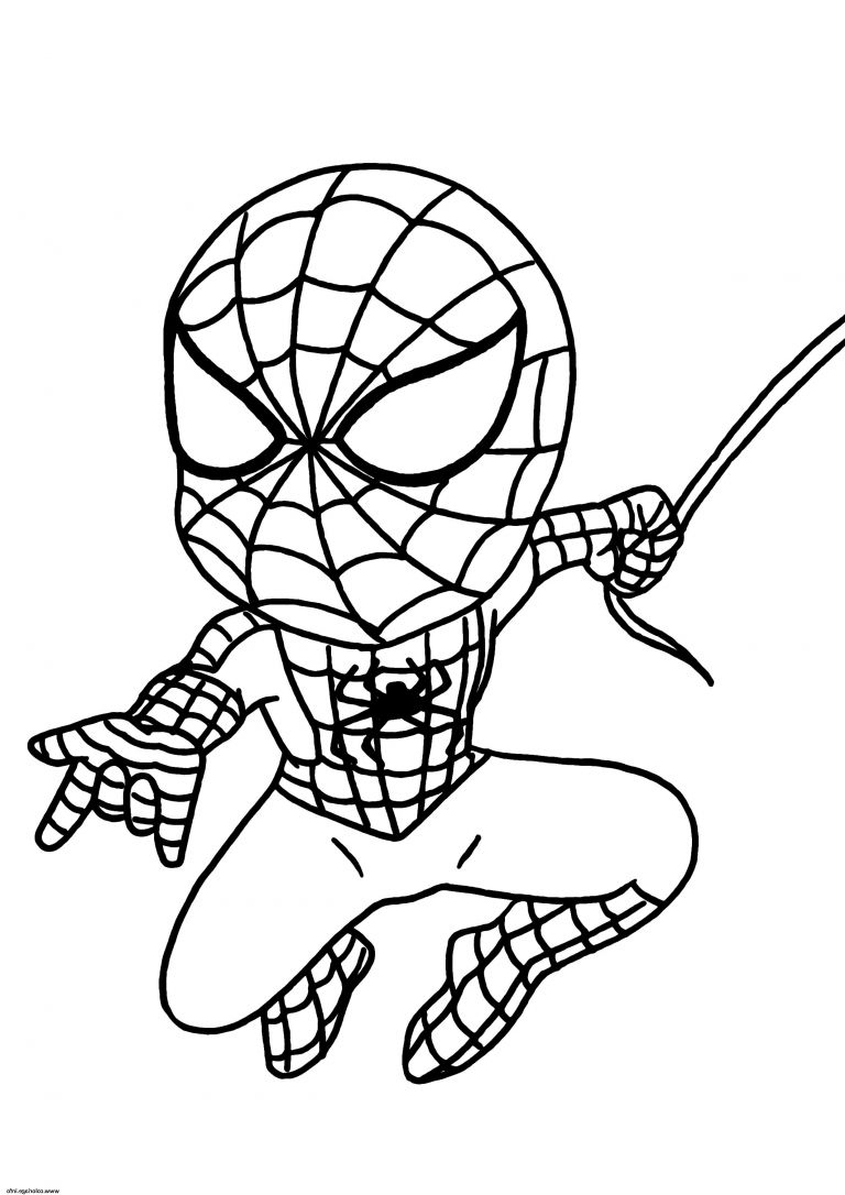 Dessins Spiderman Beau Images Coloriage Mini Spider Man über Coloriage Dessin Animé Spiderman