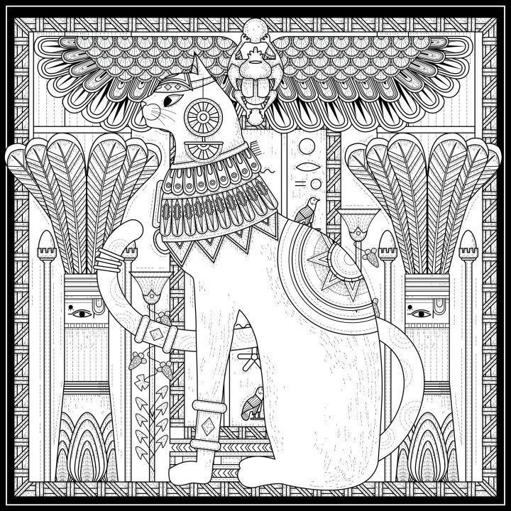 Egypte - Coloriages Difficiles Pour Adultes : Coloriage bei Coloriage Dessin Egypte