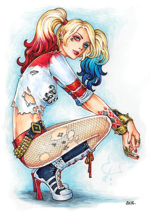 Épinglé Sur Harley Quinn mit Coloriage Dessin Harley Quinn