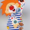 Fensterbild - Clown Im Nachthemd- Fasching -Karneval für Kinder Bilder Deko